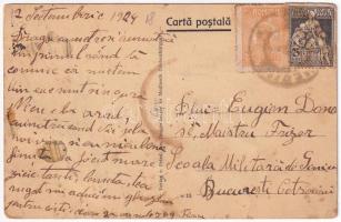 1924 Medgyes, Mediasch, Medias; Deutsches Casino / Német kaszinó, Fried. Jos. Guggenberger üzlete és...