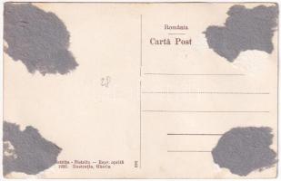 Beszterce, Bistritz, Bistrita; Sub Galete / Kornmarkt / Búzasor, Minerva gyógyszertár / street view,...