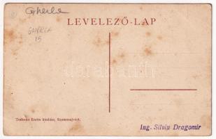 Szamosújvár, Gherla; Sétatéri részlet, Fő út. Todorán Endre kiadása / promenade, street view (fl)