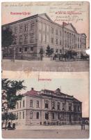 1920 Szamosújvár, Gherla; M. kir. állami főgimnázium, Járásbíróság. Karátsonyi Gyula kiadása / grammar school, district court (b)