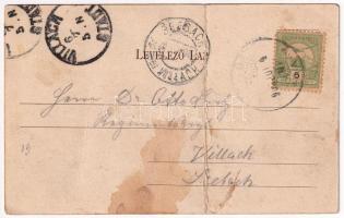 1905 Tusnádfürdő, Baile Tusnad; Régi országút. Brunner Lajos kiadása / spa, road (fa)