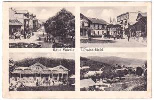 Előpatak, Valcele; mozaiklap, kávéház és cukrászda, fürdő. Foto Adler Oscar / multi-view postcard, spa, café and confectionery (EK)