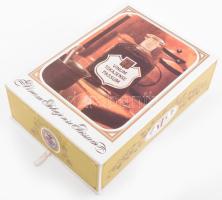 Vinum Tokajense Passum, Tokaji 5 puttonyos aszú, Tolcsva, Tokaj Kereskedőház, díszdobozban, a dobozb...