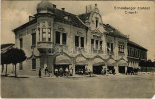 1913 Orsova, Scheinberger Mór áruháza, üzlet / shop (Rb)