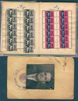 1968 FTC pártoló tag igazolvány sok tagsági bélyeggel (fénykép nélkül) + fényképes zenész igazolvány