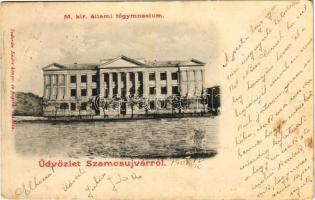 1901 Szamosújvár, Gherla; M. kir. állami főgimnázium. Todorán Endre kiadása / school (fl)