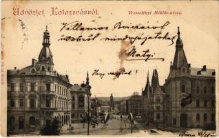 1898 (Vorläufer) Kolozsvár, Cluj; Wesselényi Miklós utca / street (EB)