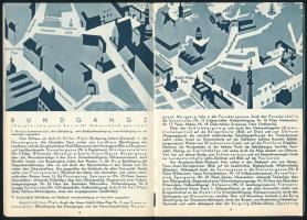 cca 1930 Graz, Steiermark, osztrák idegenforgalmi ismertető prospektus, német nyelvű, fekete-fehér k...