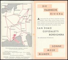 cca 1930-1940 Die italienische Riviera - San Remo, Ospadaletti, Bordighera / Az Olasz Riviéra, német...