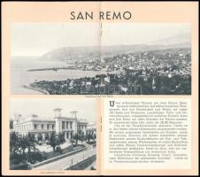cca 1930-1940 Die italienische Riviera - San Remo, Ospadaletti, Bordighera / Az Olasz Riviéra, német...