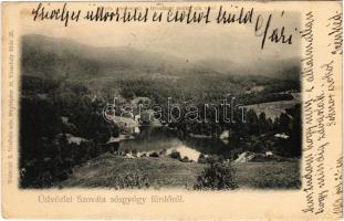 1904 Szováta, Sovata; sósgyógy fürdő. Weinrich S. felvétele / spa (EK)