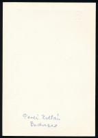 Perei Zoltán (1913-1992): Ex libris Dr. Gombos László, 1979. Fametszet, papír. Jelzés nélkül (hátold...