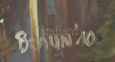 Braun jelzéssel: Velencei részlet. Olaj, farost. 41,5x29,5 cm