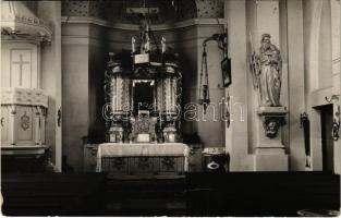 Kolozsvár, Cluj; Monostori római katolikus templom, belső / church interior. Fotofilm photo