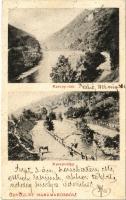 1904 Kaszó, Kiszva, Koszivszka, Kosivska (Máramaros, Maramures); Kaszó patak és völgy. Wizner és Dávid kiadása / river and valley (EB)