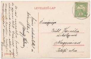 Borszék, Borsec; Szerpentin út / road. Art Nouveau