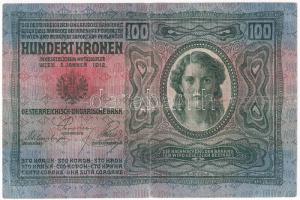 1912. 100K piros "MAGYARORSZÁG" felülbélyegzéssel T:F
Adamo K28