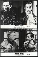 cca 1984 ,,Zsaroló zsaruk" című francia filmvígjáték jelenetei és szereplői, 8 db vintage produ...