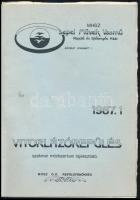 1987 Csepel Művek Vasmű, Repülő és Ejtőernyős Klub, Vitorlázórepülés szakmai módszertani tájékoztató. Bp., 1987, MHSZ OK Repülőfőnökség. 33 p. Megjelent 300 példányban. Tűzött papírkötés, borítón kopásnyomokkal, hátoldalán felületi apró sérülésekkel.