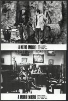 cca 1974 ,,A metró emberei című csehszlovák film jelenetei és szereplői, 17 db vintage produkciós filmfotó ezüst zselatinos fotópapíron, a használatból eredő (esetleges) kisebb hibákkal, 18x24 cm