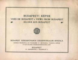 cca 1910 Budapest Székesőváros Idegenforgalmi hivatala képes füzet 28 képpel 22x17 cm