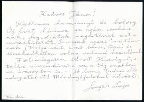 Szigeti Lajos: Az ég tükrében. DEDIKÁLT! + A szerző autográf levele. Bp., 1992., Széphalom. Kiadói p...