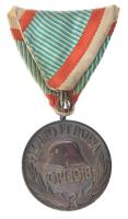 1929. "Magyar Háborús Emlékérem kardokkal, sisakkal" ezüstözött bronz kitüntetés eredeti m...