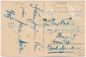 Zsombolya, Dzombolj, Jimbolia; Deutsches Schülerheim Banatia / Német Diákotthon, Manzin Robert üzlet...