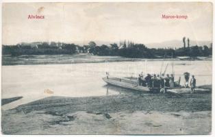 1908 Alvinc, Vintu de Jos; Maros komp. Israel Salamon kiadása / Mures ferry (EB)