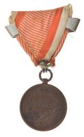 1914. "Ferenc József Bronz Vitézségi Érem, ismételt adományozás" bronz kitüntetés eredeti ...