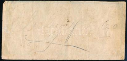 Sziklából fakadó hegyi forrásvíz számolócédula