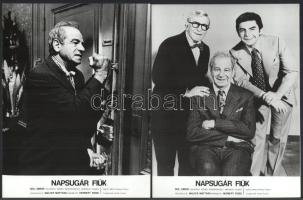 cca 1975 ,,Napsugár fiúk" című amerikai film jelenetei és szereplői (főszereplő Walter Matthau)...