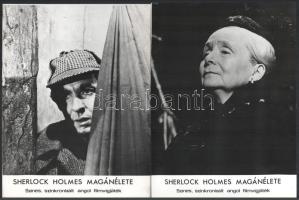 cca 1970 ,, Sherlock Holmes magánélete" című angol filmvígjáték jelenetei és szereplői, 24 db v...