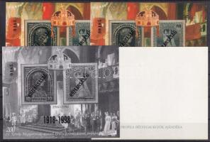 1998/24 Köztársaság emlékív 4 db-os garnitúra, azonos sorszámmal (45.000) / souvenir sheet collection with 4 varieties