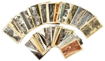96 db RÉGI és MODERN magyar város képeslap vegyes minőségben, reprintekkel / 96 pre-1945 and modern Hungarian town-view postcards in mixed quality