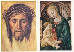 35 db MODERN vallási motívum képeslap / 35 modern religious motive postcards