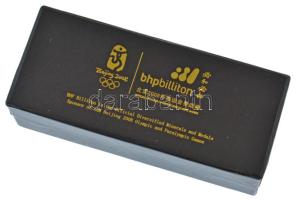 Kína / Peking 2008. "BHP Billiton" aranyozott, ezüstözött és bronzozott fém jelvény szett ...
