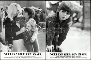 cca 1972 ,,Volt egyszer egy zsaru" című olasz - francia film jelenetei és szereplői, 4 db vinta...