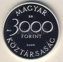 2000. 3000Ft Ag "Veszélyeztetett állatvilág-hód" T:PP Csak 7000db!