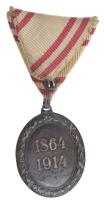 1914. "A Vörös Kereszt Ezüst Díszérme hadidíszítménnyel" zománcozott Ag kitüntetés, fémjel...