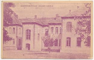 1940 Bánffyhunyad, Huedin; állami iskola / school +&quot;1940 Bánffyhunyad visszatért&quot; So. Stpl (EK)