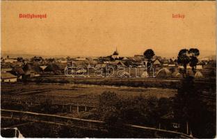 1909 Bánffyhunyad, Huedin; látkép / general view (szakadás / tear)