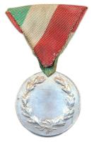 ~1910. "Magyar Kerékpáros Szövetség" jelzetlen Ag díjérem mellszalagon, "HP" beü...