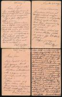 cca 1914-16 I. világháborús tábori posta, össz. 16 db, részben Szentesre postázva, egyik Mattyasovsz...