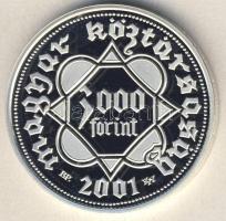 2001. 3000Ft Ag "1000 éves a magyar pénzverés" T:PP Csak 5000db!