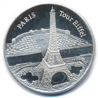 Franciaország DN Párizs - Eiffel torony fém szuvenír zseton (40mm) T:AU karc France ND Paris - Eiffel Tower metal souvenir token (40mm) C:AU scratch