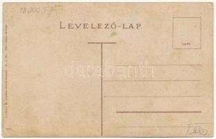 1909 Bánffyhunyad, Huedin; Strada General Mosoiu / Kossuth utca, Tigris szálloda / street, hotel (EK...