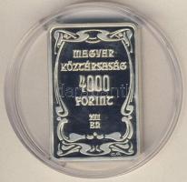 2001. 4000Ft Ag "100 éves a gödöllői művésztelep" T:PP Csak 4000db!