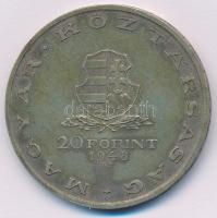 1948. 20Ft Ag "Táncsics" T:AU,XF patina Adamo EM3