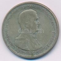 1930. 5P Ag "Horthy jobbra" T:F patina Adamo P8